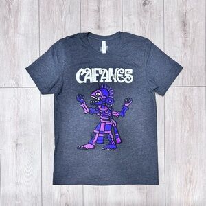 Spanish Rock “CAIFANES” Rock En Español Purple Aztec Medium Unisex EUC
